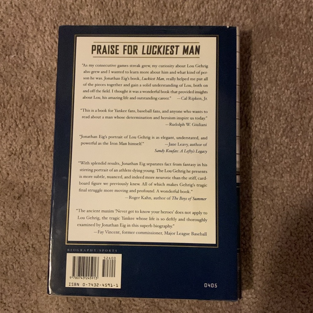 Luckiest Man by Jonathan Eig - Picture 3 of 3